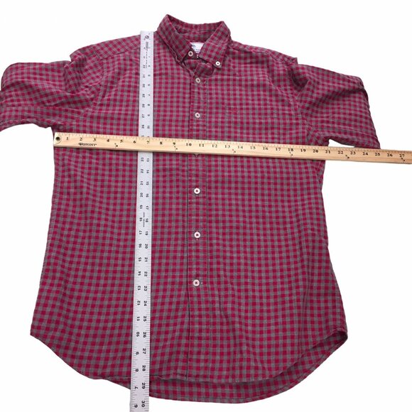 SOUTHERN TIDE Mens Shirt Check Button Down Classic Fit Size Small Pink Gray - Picture 3 of 7